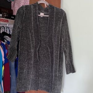 Jade green long cardigan